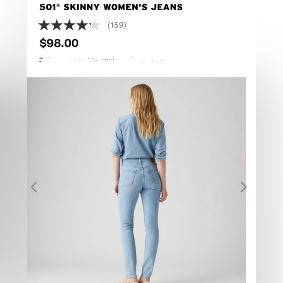 Woman Levi premium 501 skinny - Picture 7 of 7